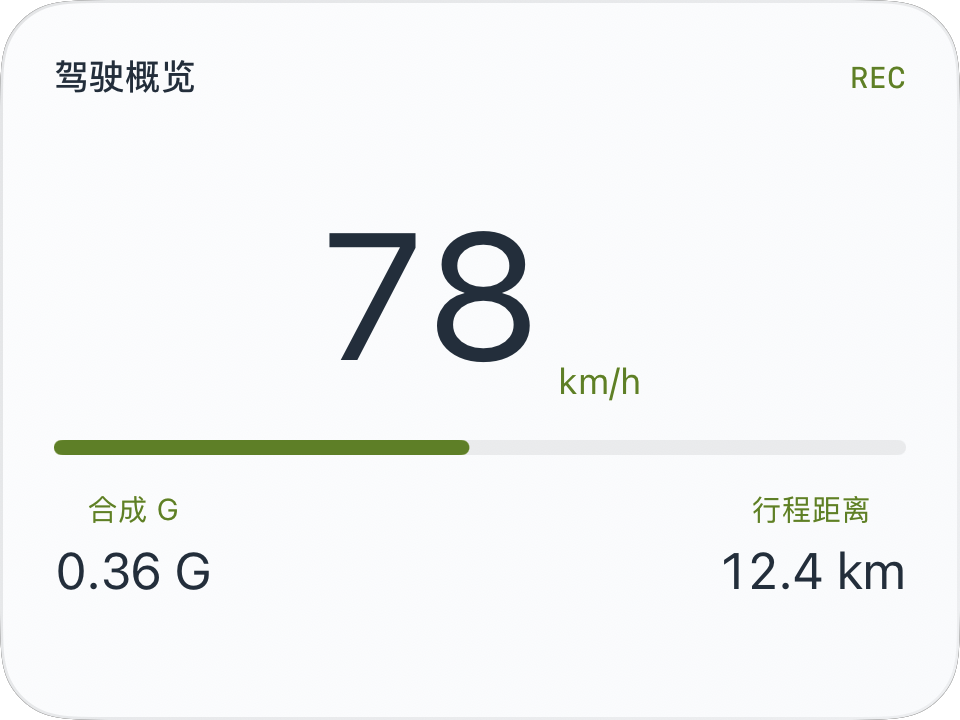 综合仪表的 iOS 原生截图